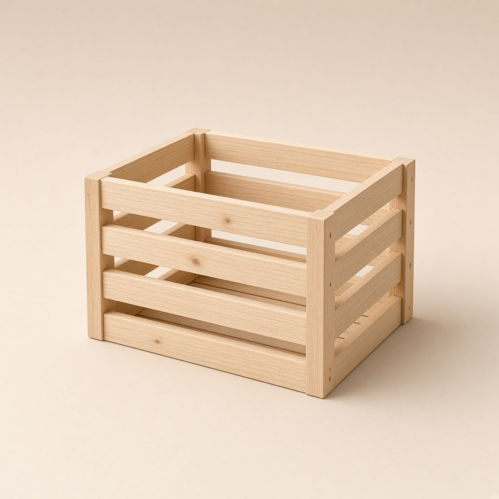 Slat wood crate